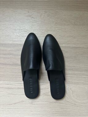 Liberte Black Leather Women’s Mules